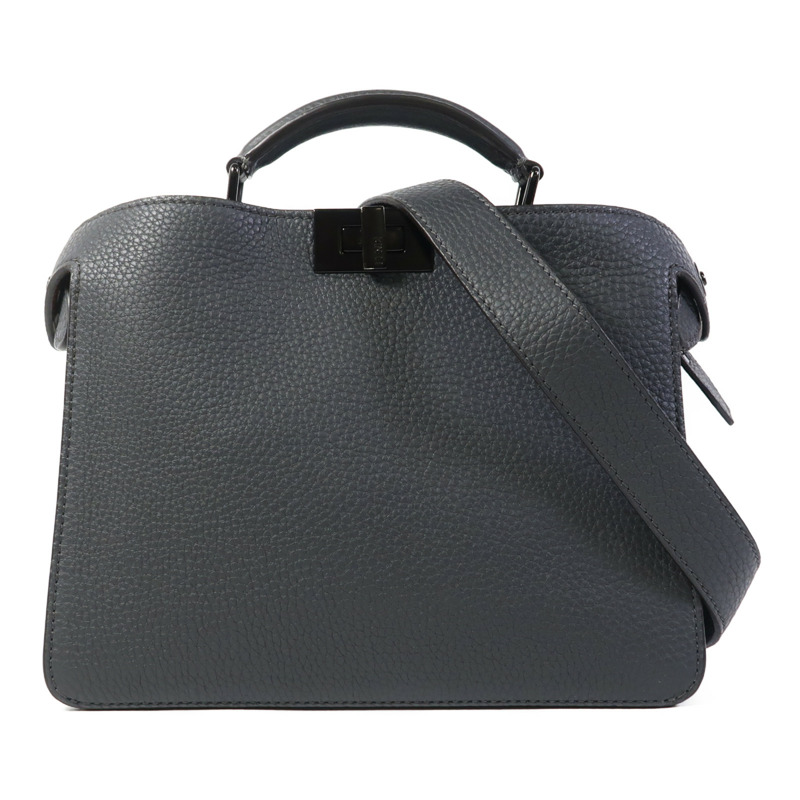 FENDI 牛皮皮革Peekapoo Iseeu Small手挽肩背兩用袋-0