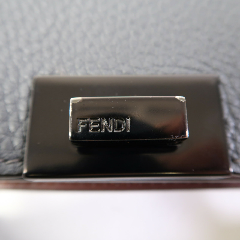 FENDI 牛皮皮革Peekapoo Iseeu Small手挽肩背兩用袋-5