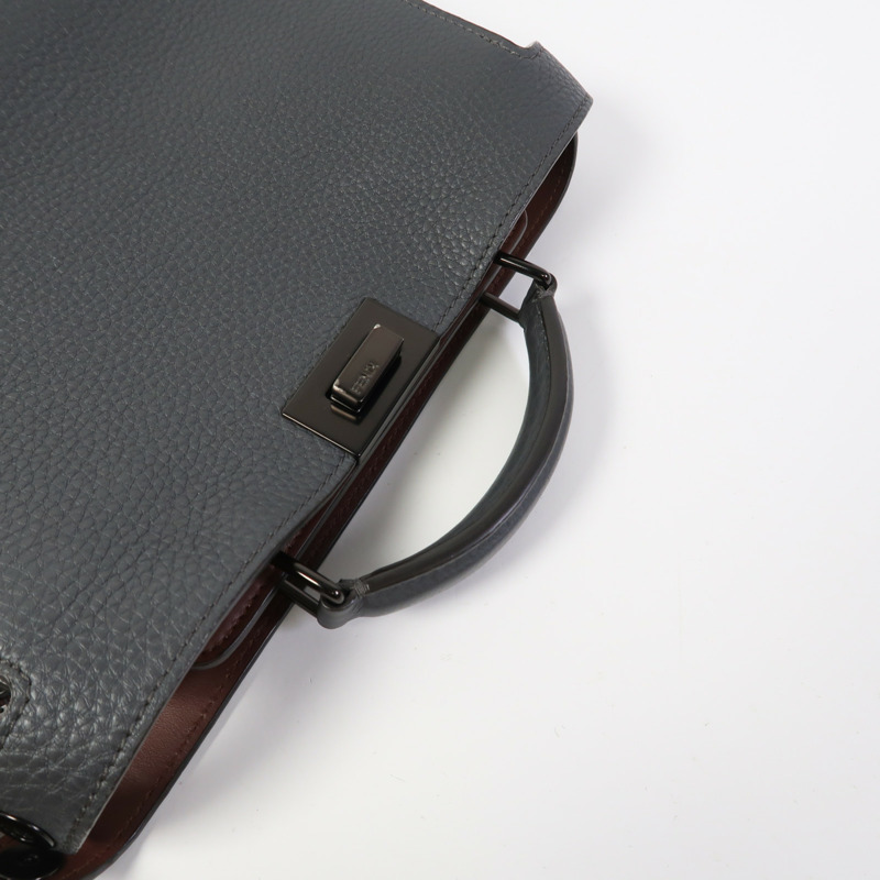 FENDI 牛皮皮革Peekapoo Iseeu Small手挽肩背兩用袋-6