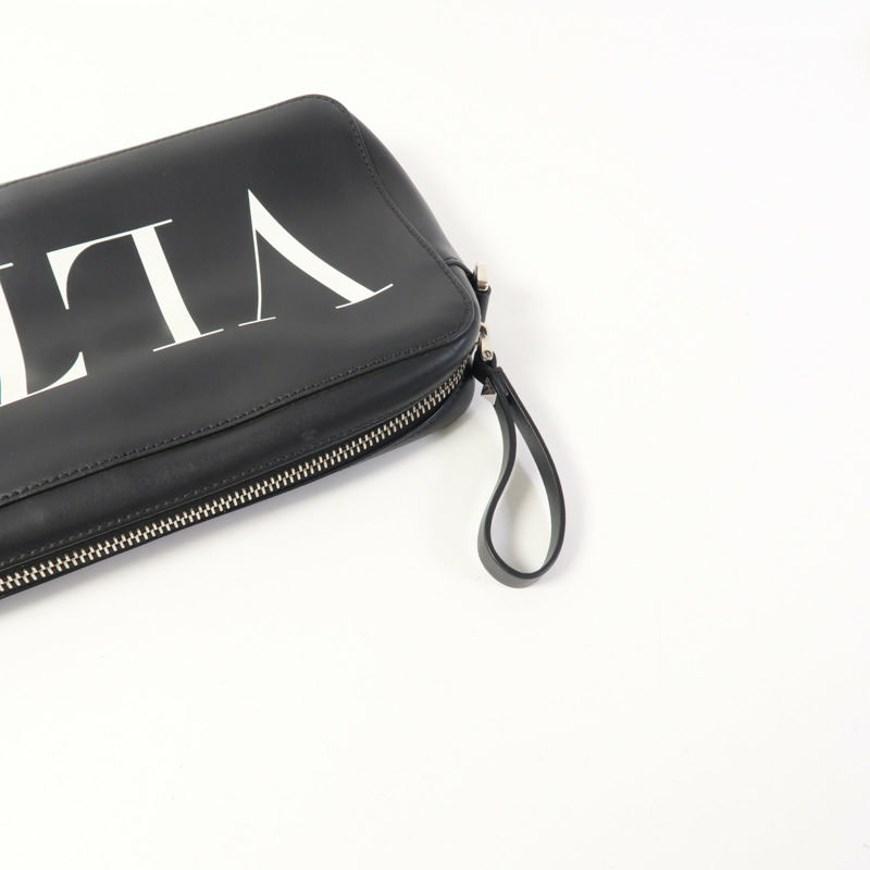 Valentino 皮革VLTN Garavami Cross Bag銀扣肩背袋-6