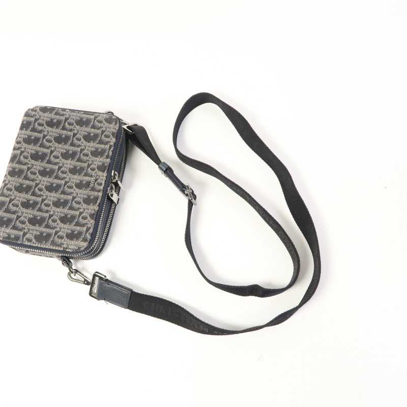 Dior Oblique Jacquard Shoulder Bag銀扣肩背袋-6