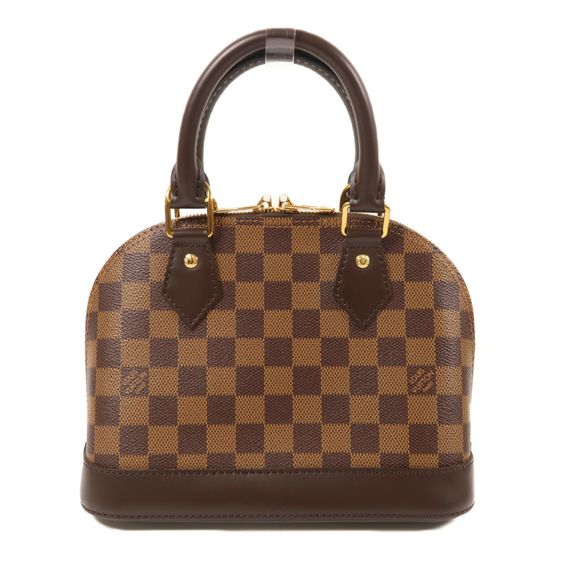LOUIS VUITTON Damier Alma BB金扣手挽肩背兩用袋-1