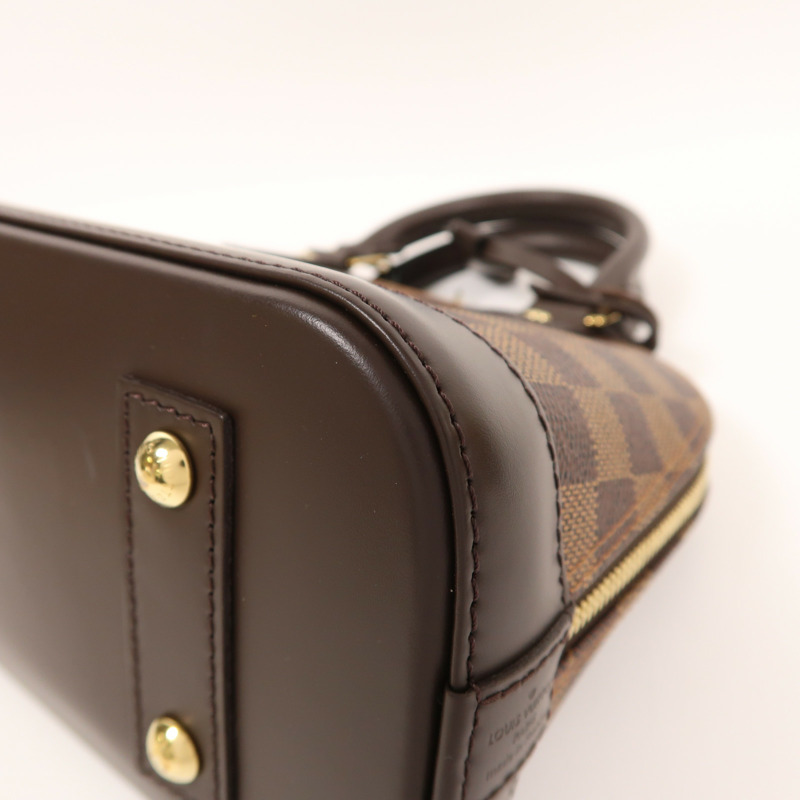 LOUIS VUITTON Damier Alma BB金扣手挽肩背兩用袋-8