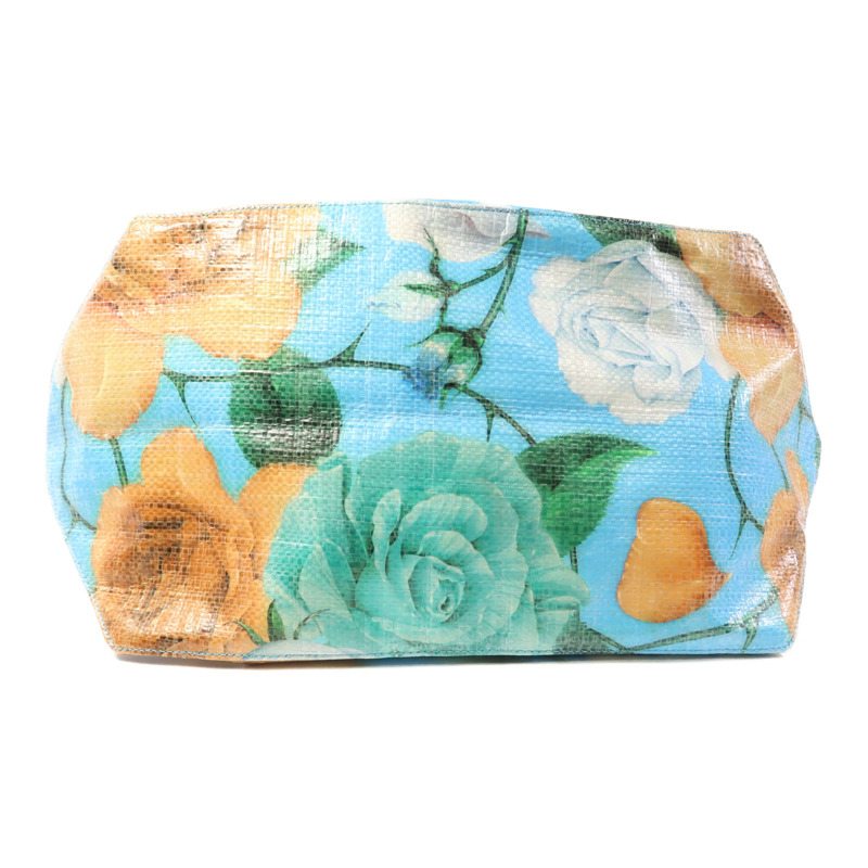 LOEWE 塗層帆布Fold Shopper Sky Blue銀扣手挽袋-3