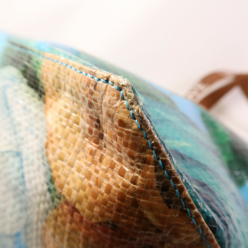 LOEWE 塗層帆布Fold Shopper Sky Blue銀扣手挽袋-10