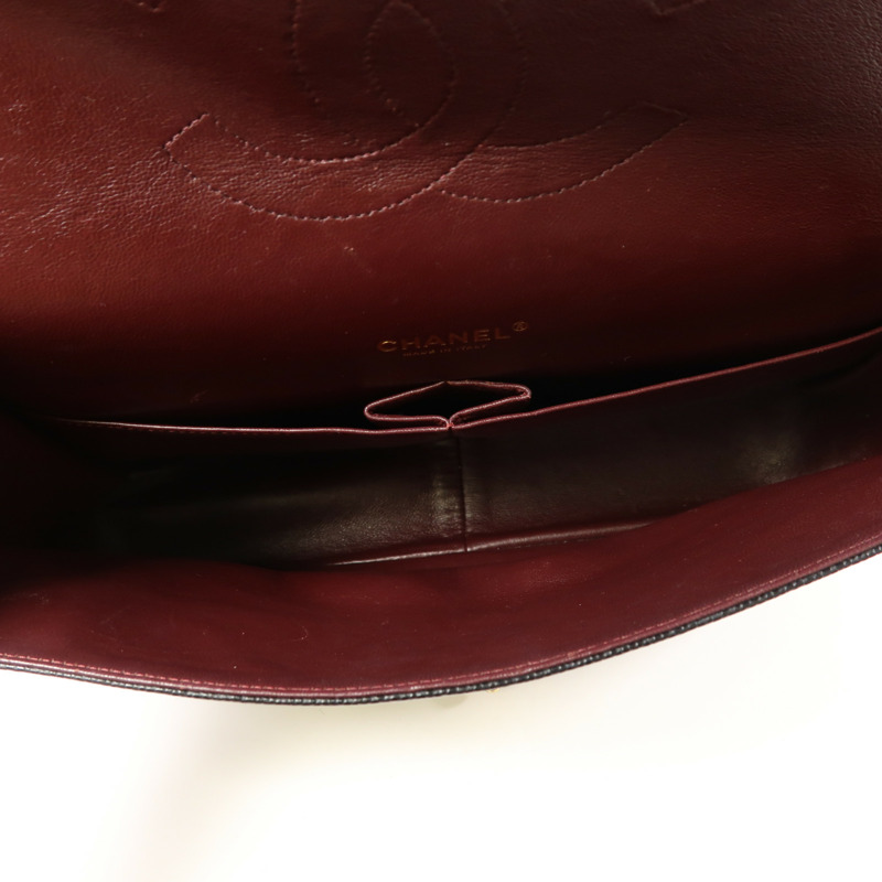 CHANEL 牛皮皮革Maxi Classic金扣鏈帶肩背袋-4