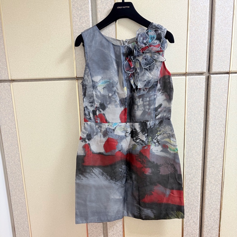 27)高美芬正品烏干紗質感洋裝 9號 全新含吊牌原價8680-0