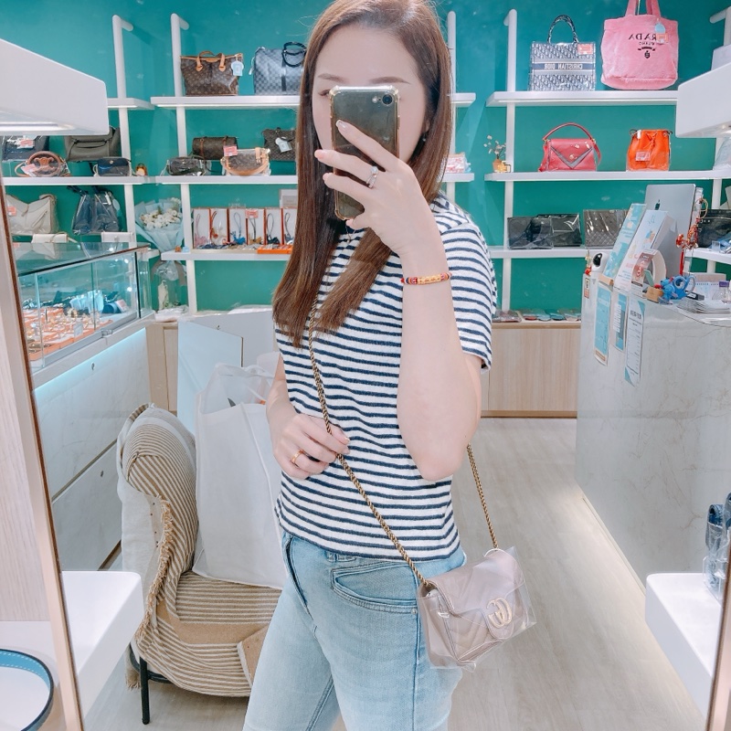 TW4423 GUCCI 古馳迷你經典GG字鍊帶包包MINI GG MARMONT CHAIN BAG CALFSKIN-1