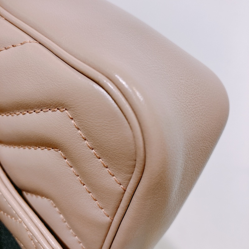 TW4423 GUCCI 古馳迷你經典GG字鍊帶包包MINI GG MARMONT CHAIN BAG CALFSKIN-6