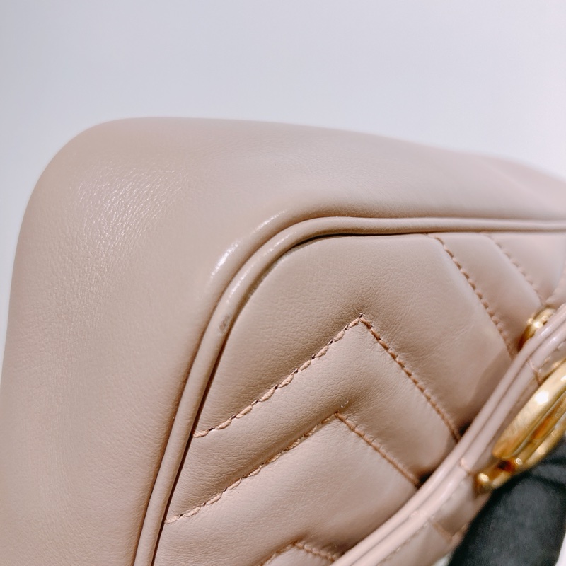 TW4423 GUCCI 古馳迷你經典GG字鍊帶包包MINI GG MARMONT CHAIN BAG CALFSKIN-8