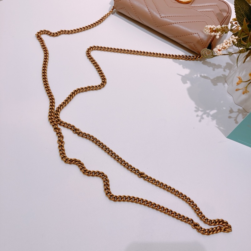 TW4423 GUCCI 古馳迷你經典GG字鍊帶包包MINI GG MARMONT CHAIN BAG CALFSKIN-12
