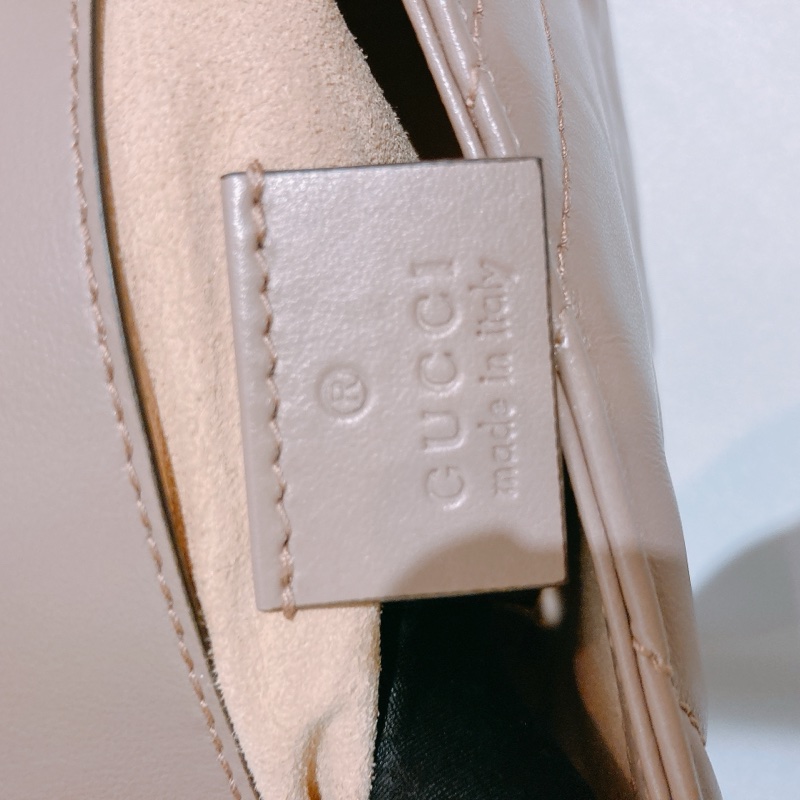 TW4423 GUCCI 古馳迷你經典GG字鍊帶包包MINI GG MARMONT CHAIN BAG CALFSKIN-15