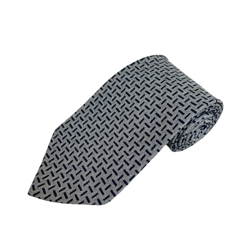 Giorgio Armani 藍色鎖鏈領帶(中古)-0