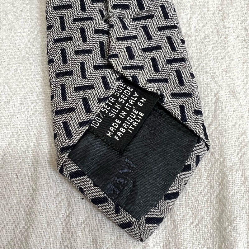 Giorgio Armani 藍色鎖鏈領帶(中古)-6