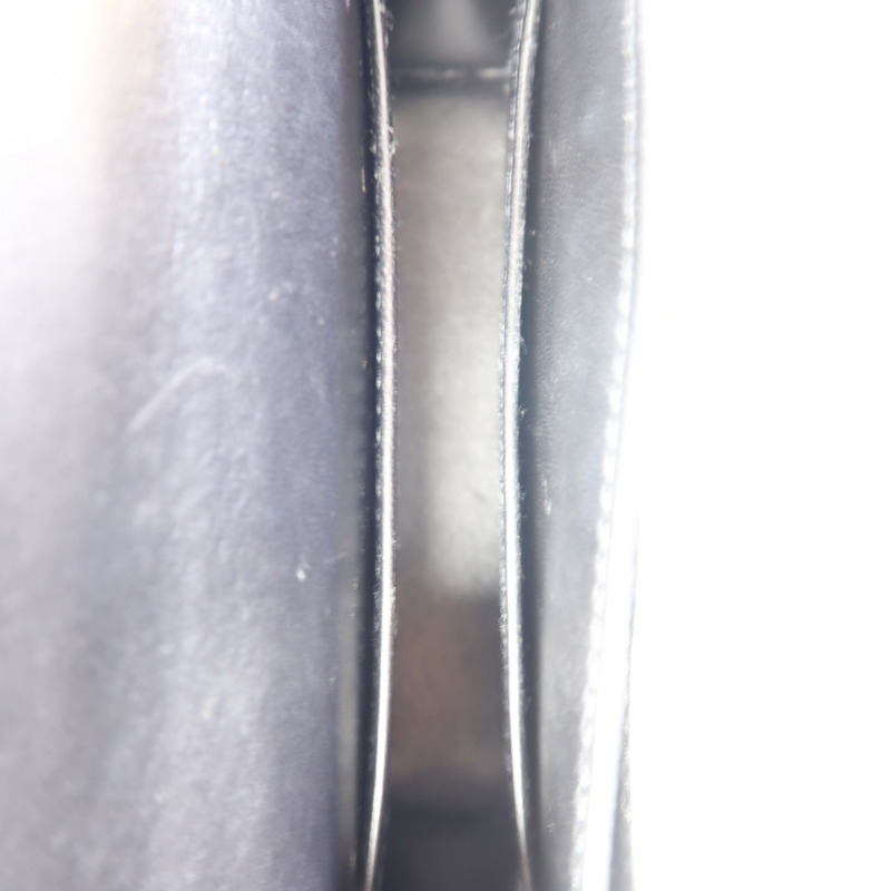 HERMES Chevre皮革Mini Verrou銀扣鏈帶肩背袋-5