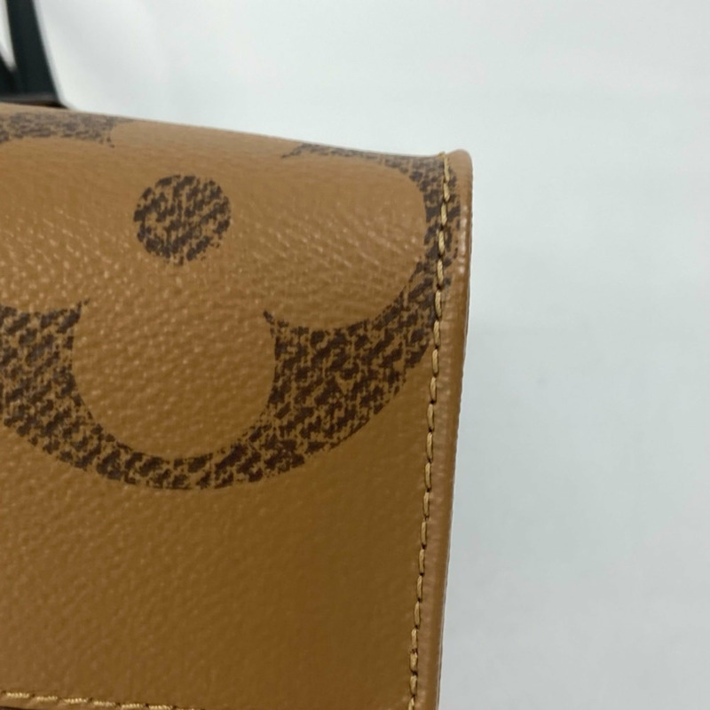 LOUIS VUITTON Monogram Giant On the Go 中型兩用單肩包/托特包 (M45321) 帆布材質，棕色，全新-6