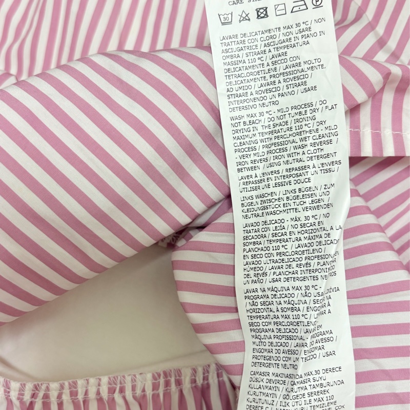 全新Weekend Maxmara正品粉色條紋上衣 寬鬆版S-L皆可穿-6
