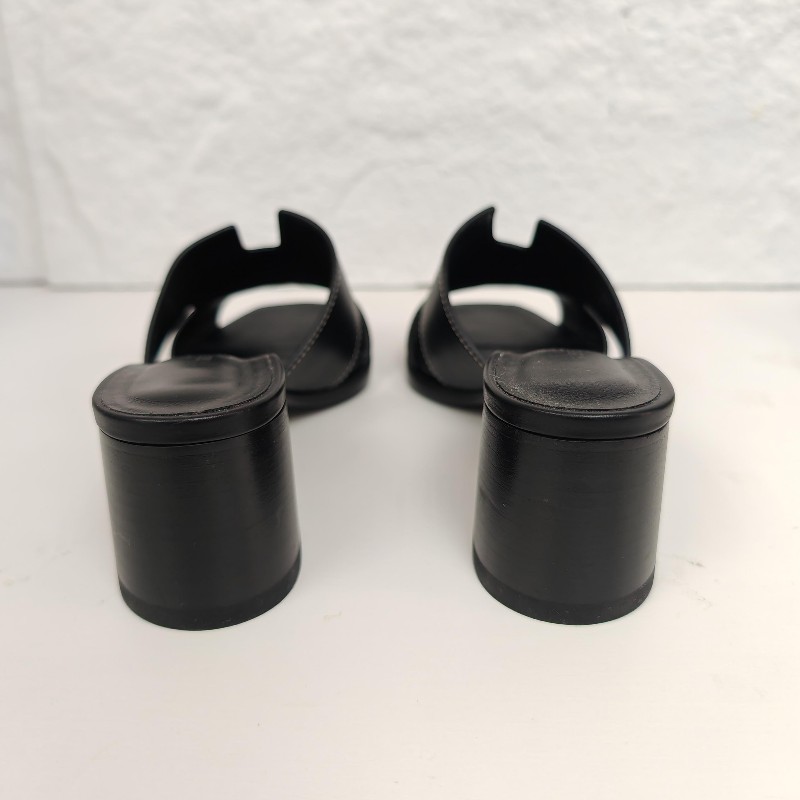 Hermes 愛馬仕 黑色H 高跟鞋 36碼-3