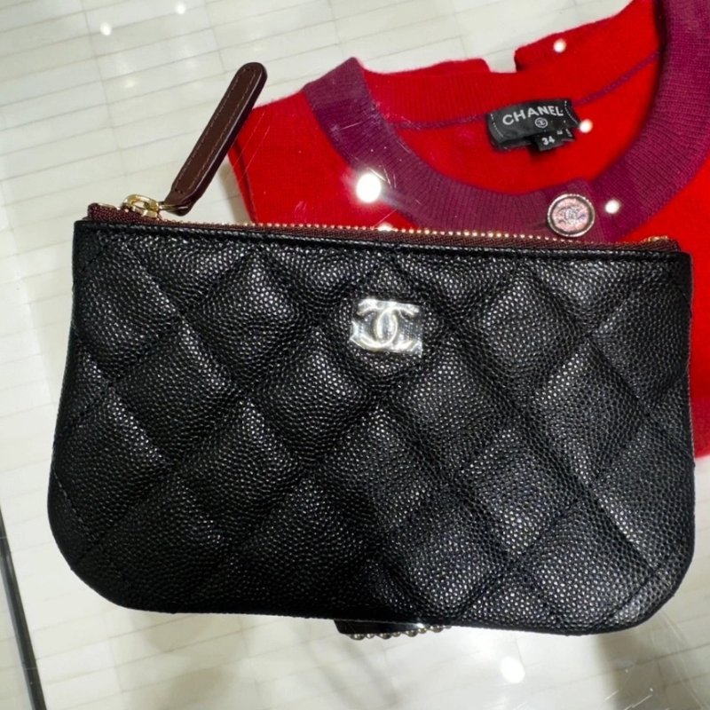 Chanel 香奈兒 一字拉鍊零錢包-1