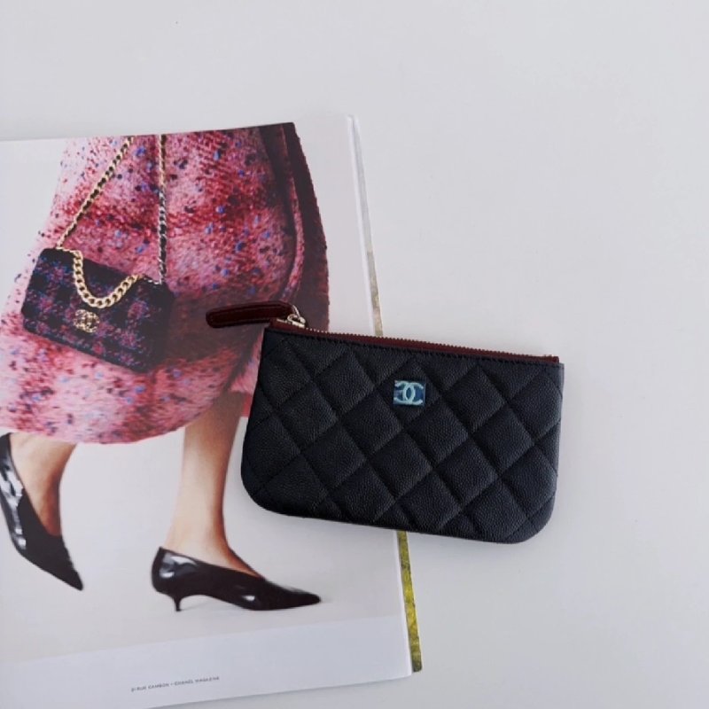 Chanel 香奈兒 一字拉鍊零錢包-2