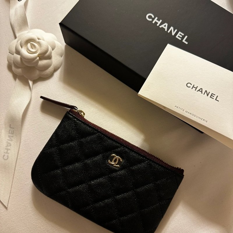Chanel 香奈兒 一字拉鍊零錢包-3
