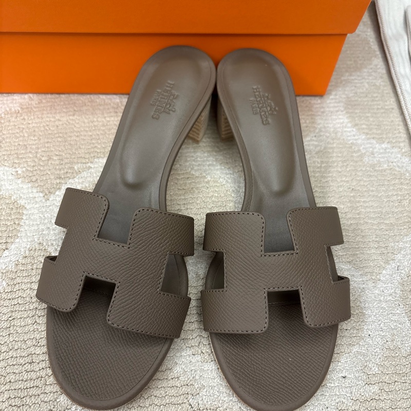 HERMES 涼鞋 美鞋 37號 大象灰-0
