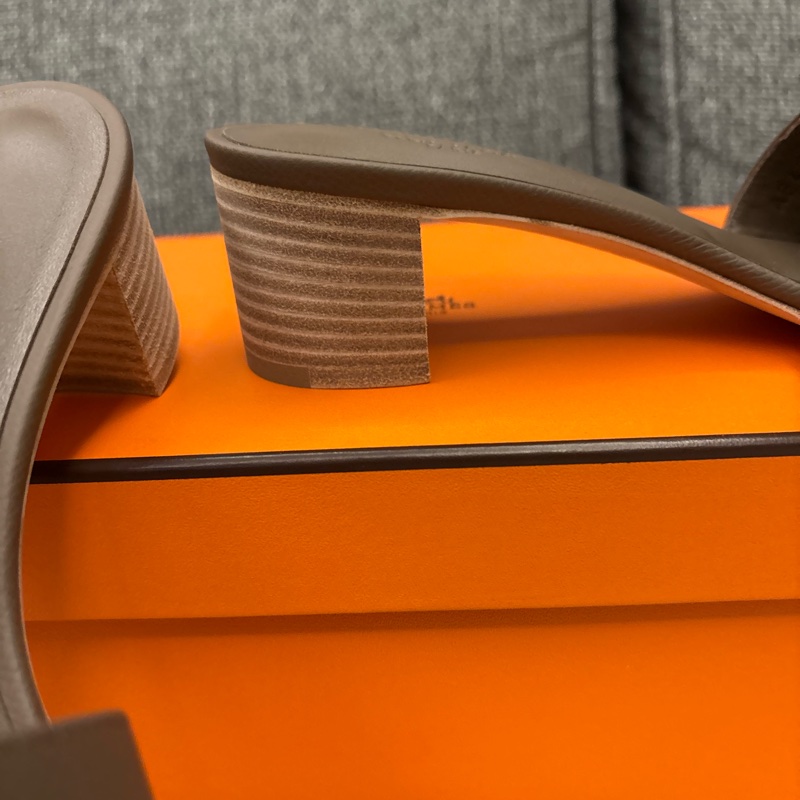 HERMES 涼鞋 美鞋 37號 大象灰-2