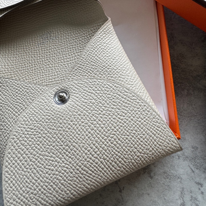 Hermès Bastia零錢包 奶昔白-2