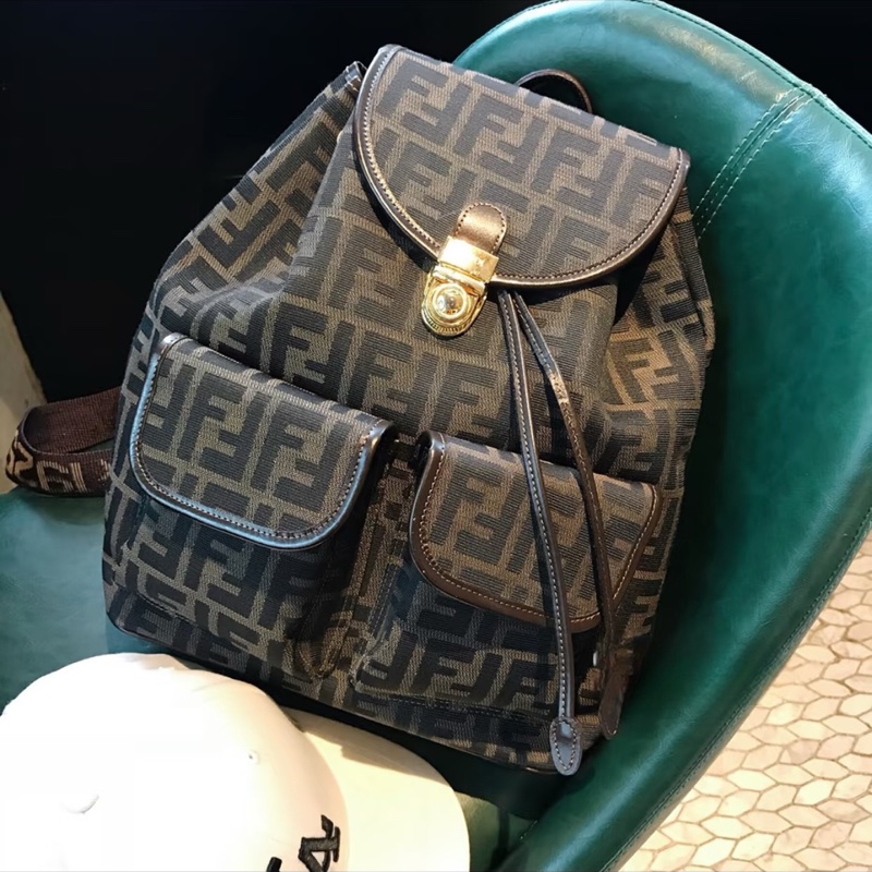Fendi 老花 雙肩後背書包-0