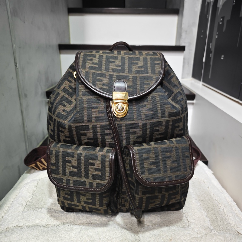 Fendi 老花 雙肩後背書包-2