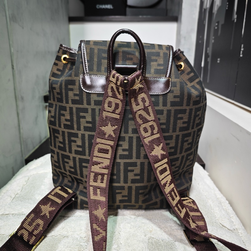 Fendi 老花 雙肩後背書包-3