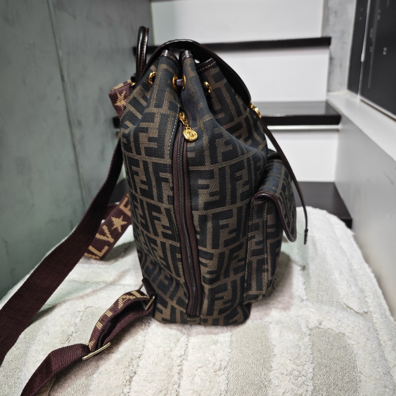 Fendi 老花 雙肩後背書包-6