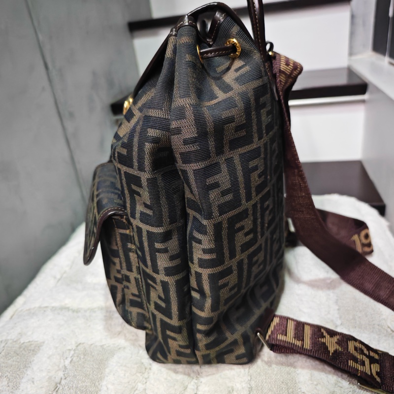 Fendi 老花 雙肩後背書包-7