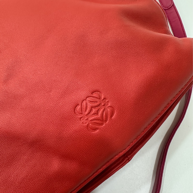 Loewe Flamenco 胭脂紅 福袋包 斜背包 肩背包 側背包 手提包-6