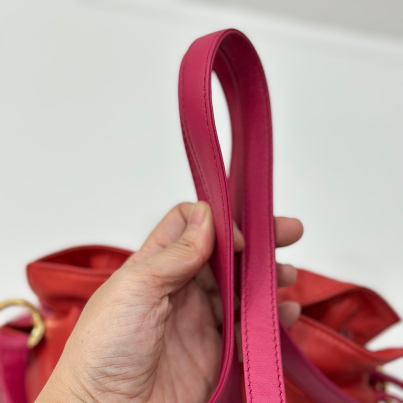 Loewe Flamenco 胭脂紅 福袋包 斜背包 肩背包 側背包 手提包-16