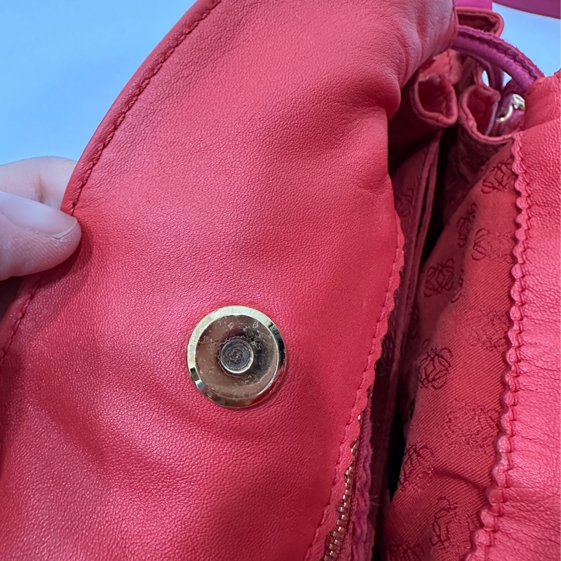 Loewe Flamenco 胭脂紅 福袋包 斜背包 肩背包 側背包 手提包-20