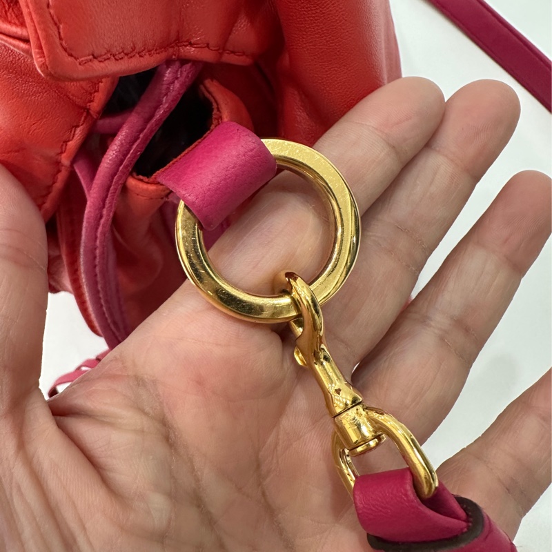 Loewe Flamenco 胭脂紅 福袋包 斜背包 肩背包 側背包 手提包-22