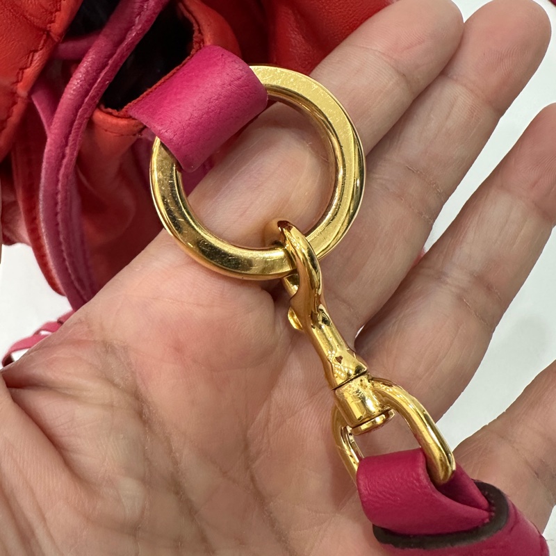 Loewe Flamenco 胭脂紅 福袋包 斜背包 肩背包 側背包 手提包-33
