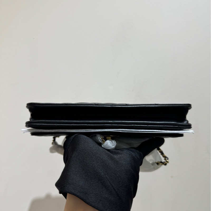 Chanel 香奈兒 23A手工坊獅子WOC 黑金-5