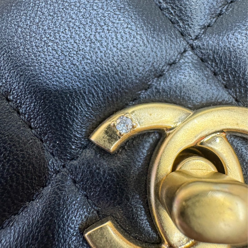 Chanel 香奈兒 23A手工坊獅子WOC 黑金-8