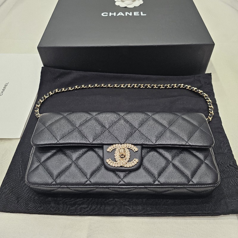 全新Chanel 法棍包(黑金.短鏈.晶片款)-6