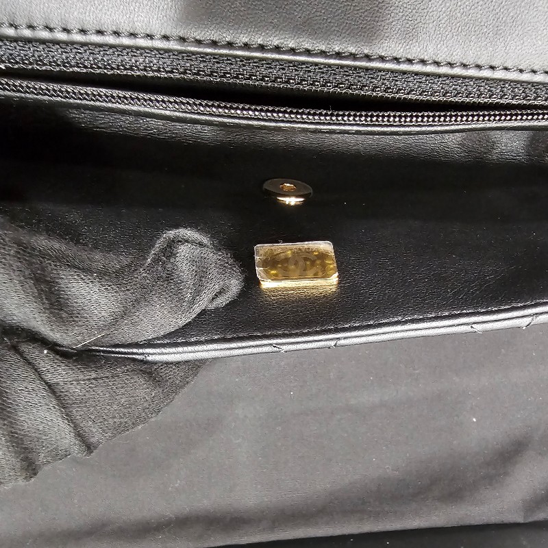 全新Chanel 法棍包(黑金.短鏈.晶片款)-11