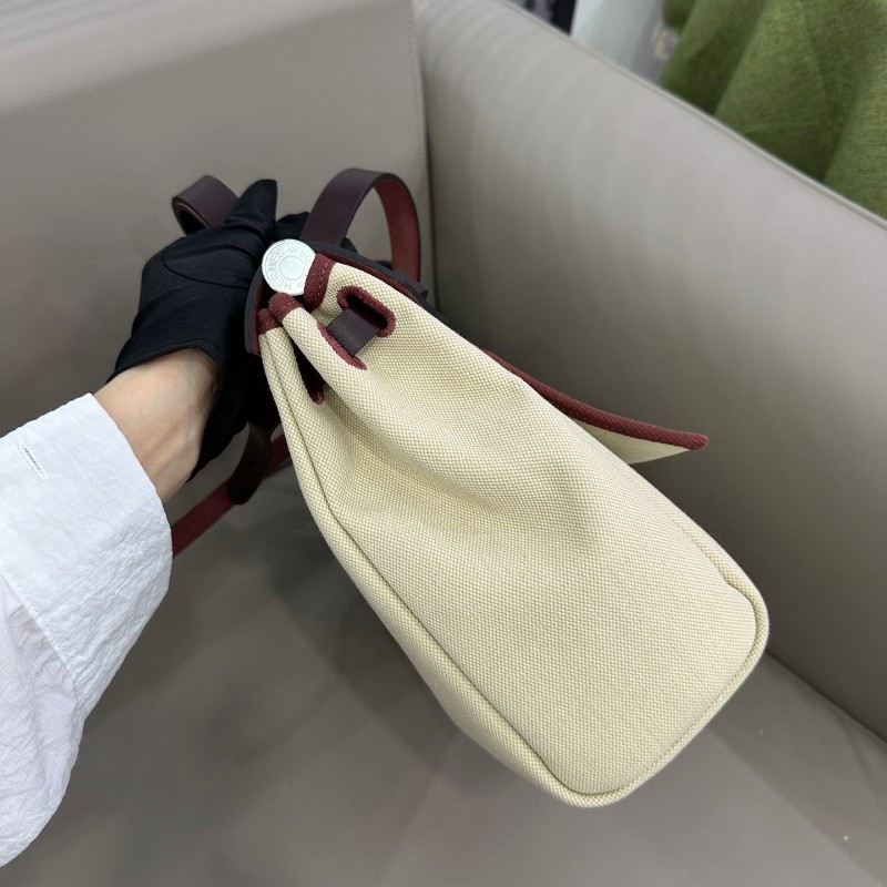 Hermes愛馬仕 herbag31紅棕金扣 Z刻 肩背包 斜背包-2