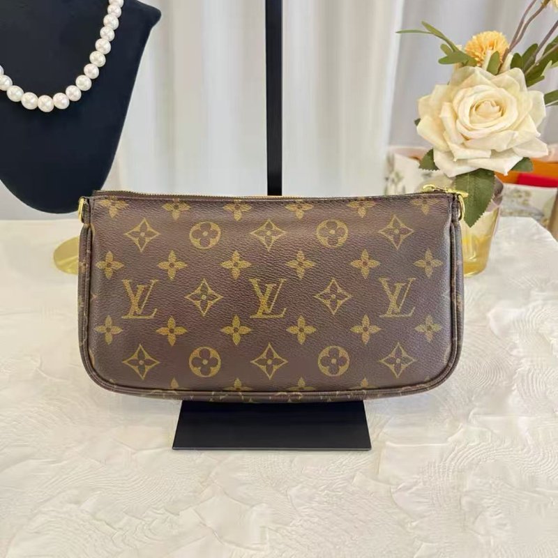 ✨Louis Vuitton 五合一 綠肩帶 24*13.5*4 99新 配件塵袋-6