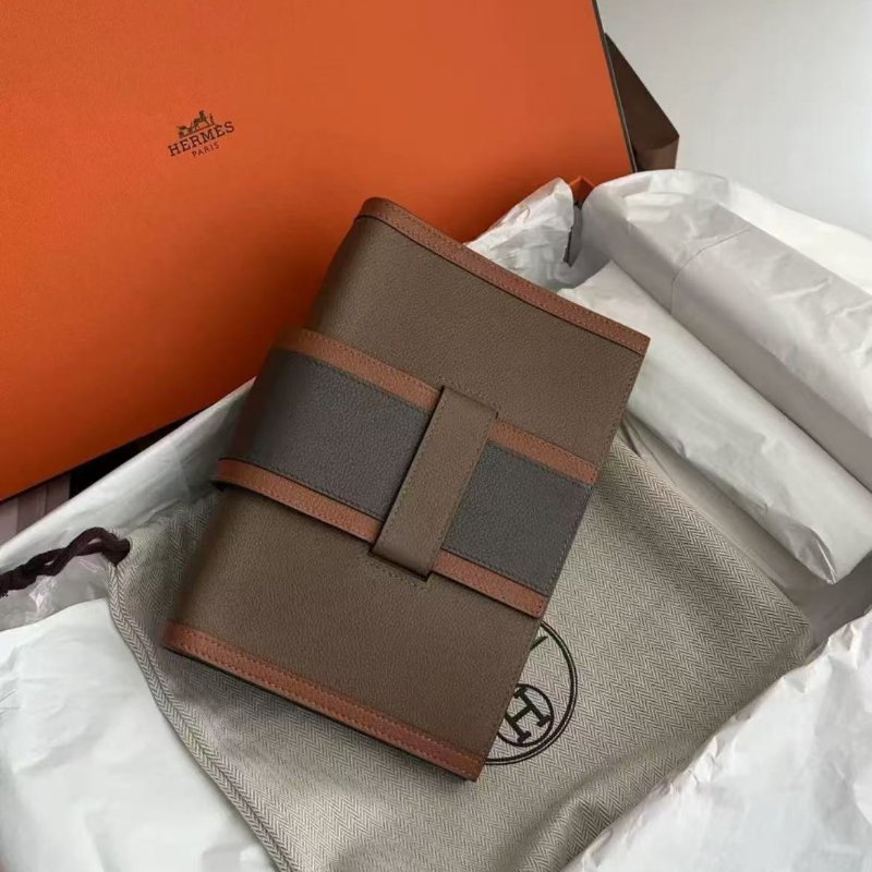 hermes passant 米色拚色手包信封包woc，d刻 20×14cm，全新 配件:盒子塵袋-5