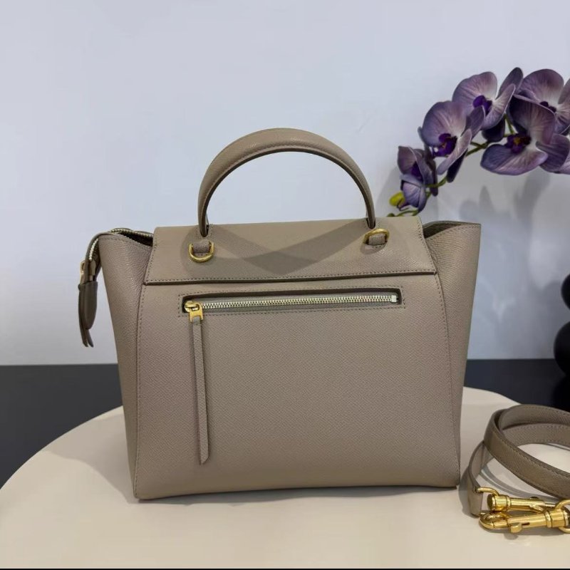 Celine 奶茶色鯰魚包 24×20 99新 配件塵袋-6