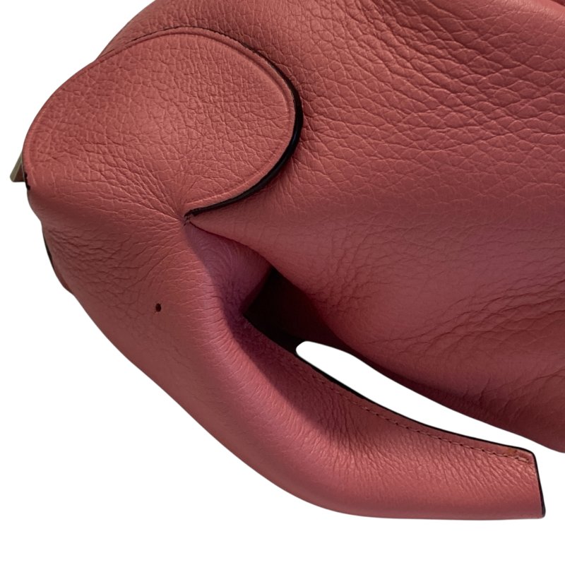 LOEWE 羅威 Elephant 牛皮 斜背包 粉色-8