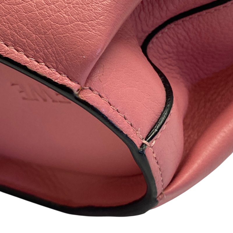 LOEWE 羅威 Elephant 牛皮 斜背包 粉色-10