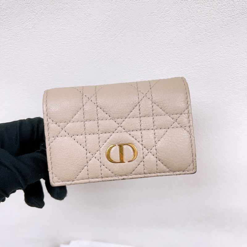 Dior glycine 米色短夾/銀包/卡夾-1