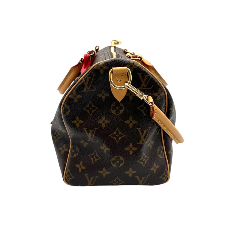 【美收精品】LOUIS VUITTON Speedy Soft 30 Crafty Monogram M11945 咖色手提包 B-695【隔月月中將轉賣至日本 上架期限30天】-2